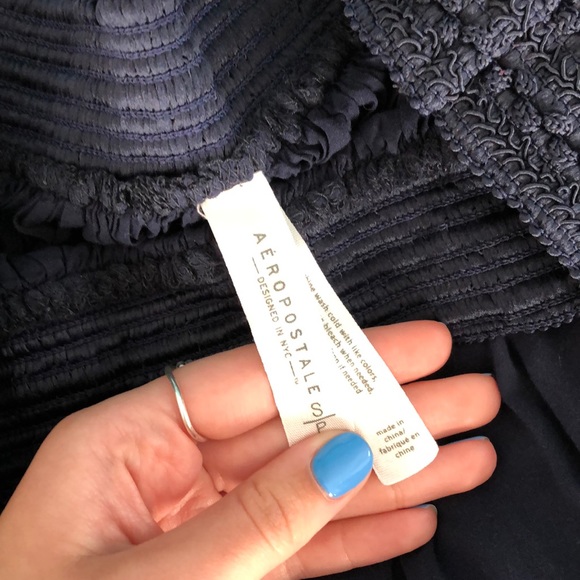 Flowy Navy Blue Skirt - Picture 4 of 4